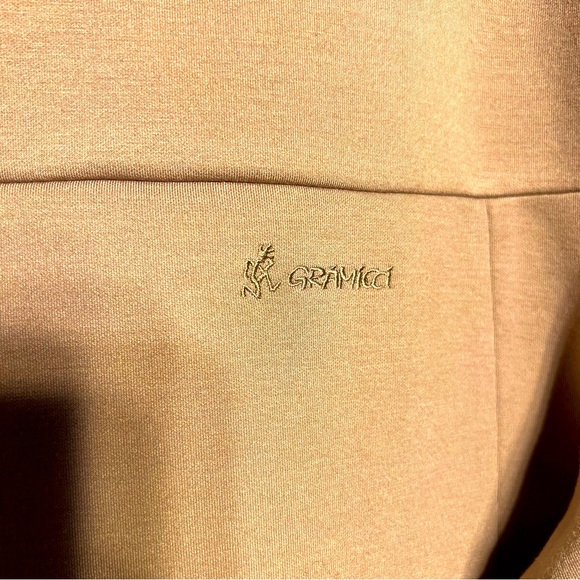 Gramicci S New Beige Sweater 2 Zipped Pockets Zipper on Shoulder Side Zipper - Picture 6 of 12